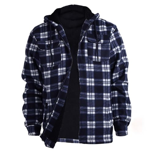 Sweat à capuche doublé polaire épais avec motif écossais et vêtement doux