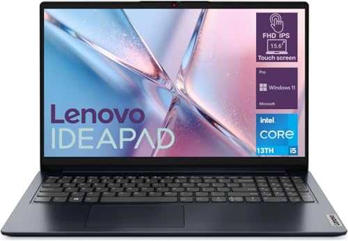 Image of Lenovo IdeaPad 15.6 inch FHD IPS Touchscreen Laptop, Intel Core i5-1335U, 8GB RAM, 256GB SSD, Wi-Fi 6, Windows 11, Numeric Keypad, Dolby Audio, Thin & Lightweight Business Laptop