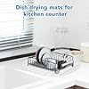 Stone Drying Mat for Kitchen Counter , Foldable 24"x16"Large Absorbent Diatomaceous Earth Dish Drying Mat, Quick Dry & Eco-Friendly for Dishes, Bottles, Cups Bathroom Any Countertop Non-Slip Mat #2