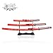 Sword Valley Loong Pattern Knife Three-Piece Suit - Samurai Sword with Display Rack - 36.8