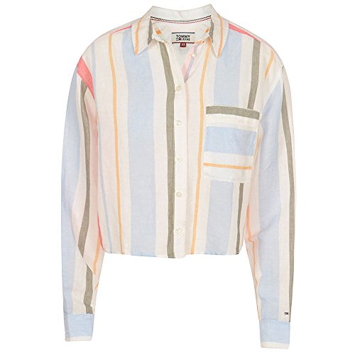 Tommy Jeans Donna Multi Stripe Crop Shirt T-shirt