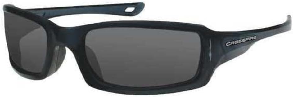 Crossfire M6A, Safety Glasses, Anti-Scratch, Gray Lens, Black Frame, Full-Frame 20291-1 Each