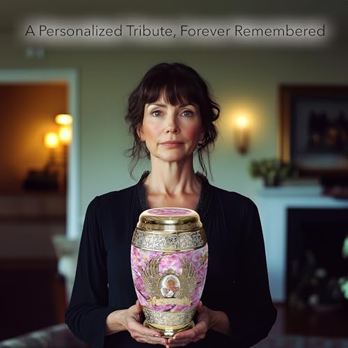 Image of Cherry Blossom Cremation Urns for Human Ashes Adult Female Urns for Ashes