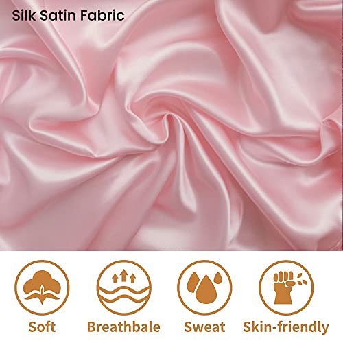 Satin Bonnets For Black Women, 4Pcs Hair Bonnet For Sleeping Silk Night Sleep Cap For Girls Galina`s Beauty (4Pcs-Solid Color) … #TOP5