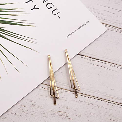 Messen Hair Pins Set Geometric Hair Clips Metal Hairpin Minimalist Hair Styling Jewelry Hair Clamps Accessories Barrettes Gold Bobby Pin For Girl Women (8 Pieces ,Style 7) #TOP6