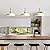 White Pendant Lights Kitchen Island,Modern Pendant Light Fixtures,Farmhouse Adjustable Hanging Pendant Lighting for Foyer Entryway Hallway Bedroom Dining Room Living Room,Faux-Wood,Small 12.6 inch