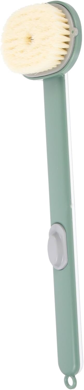 Didiseaon Long Handle Body Brush Back Exfoliating Scrubber Bath Brush Green for Shower and Deep Cleaning