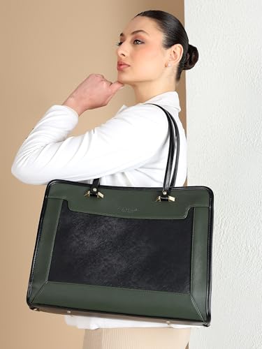 Image of Pramadda Pure Luxury Regina Work Tote bag for women office use | Laptop Shoulder Handbag | Stylish College bags for girls | Large Size Spacious Tote Bag.
