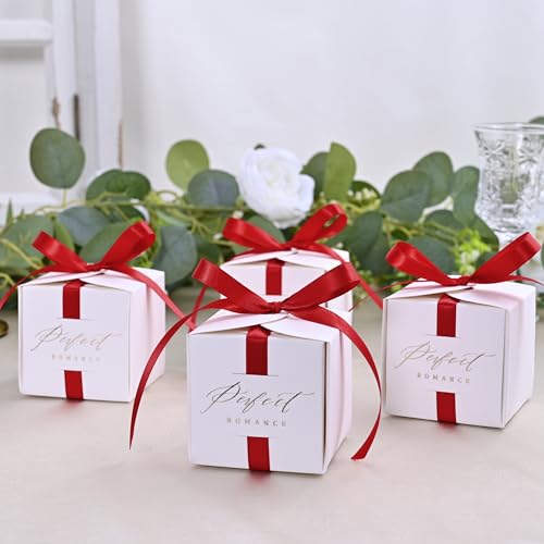 Image of Double Face Red Satin Ribbon 3 /8 inch X 50 Yards Polyester Red Ribbon for Gift Wrapping Very Suitable for Weddings Party Hair Bow Invitation Decorations and More