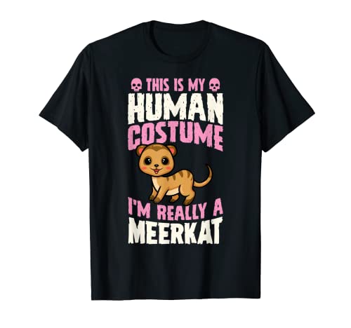 This Is My Human Costume I'm Really A Suricata Halloween Camiseta