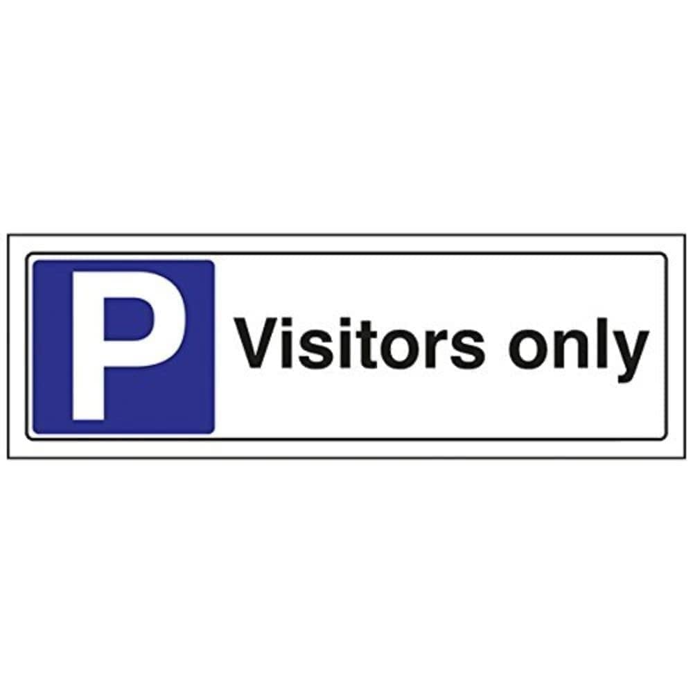 Cartello Parcheggio Privato V Safety 30x10 Cm – Plastica Rigida 2 Mm, Adesivo Sicurezza Esterno