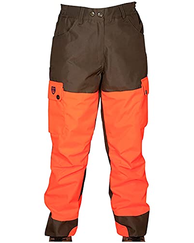 Hubertus Damen Hundeführerhose Oliv/Signalorange, 48