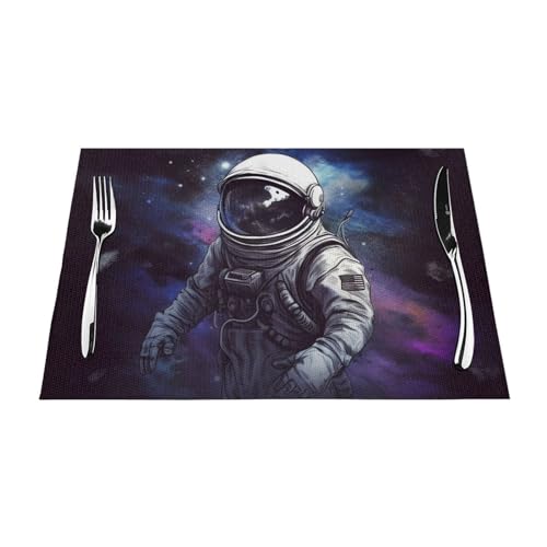Set de table astronaute pour repas en extérieur sur la terrasse et table basse - 3