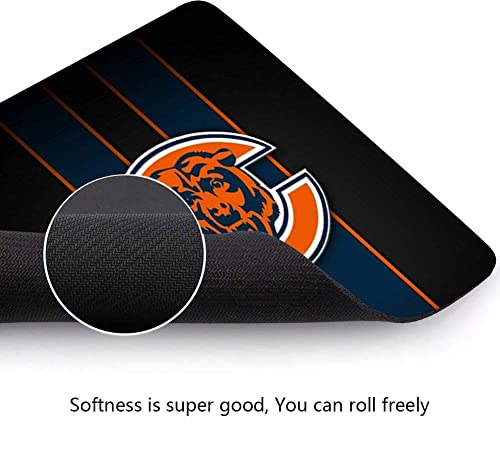 Mialtry DE01-10 Gaming Mouse Pad, Sport Football Mousepad With Non-Slip Rubber Base For Laptop Computer Desktop Game Mat,Fans Gift Dark Orange Design thumb #4