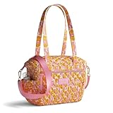 Quilted Tote Bag With Insulated Bottle Pockets, Functional & Fashionable Women's Diaper Bag, Removable Shoulder Strap, Aesthetic Patterns