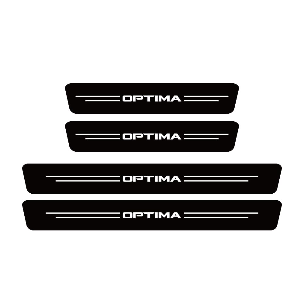 SDYAYFGE 4Pcs Kick Plates Car Door Sill Protector,for kia Optima