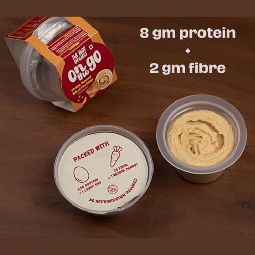 Image of The Khao Project On The Go Hummus Snack Pack| Classic Hummus and Baked Pita Chips| healthy snacks for kids and adults|Travel Friendly| Protein Rich|Preservative Free|Vegan| Tasty Snack