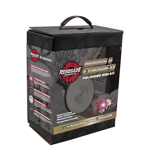 Renegade Products USA | Brass & Copper Polishing Mini Kit | Complete Restoration & Cleaning Set for Detailed Metal Work