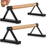 Photo Gallery parallettes bar in legno massiccio da 16 pollici con impugnatura antiscivolo per calistenia, supporto a mano, allenamento sul pavimento, supporto in metallo resistente supporta fino a 600 libbre Photo Gallery parallettes bar in legno massiccio da 16 pollici con impugnatura antiscivolo per calistenia, supporto a mano, allenamento sul pavimento, supporto in metallo resistente supporta fino a 600 libbre