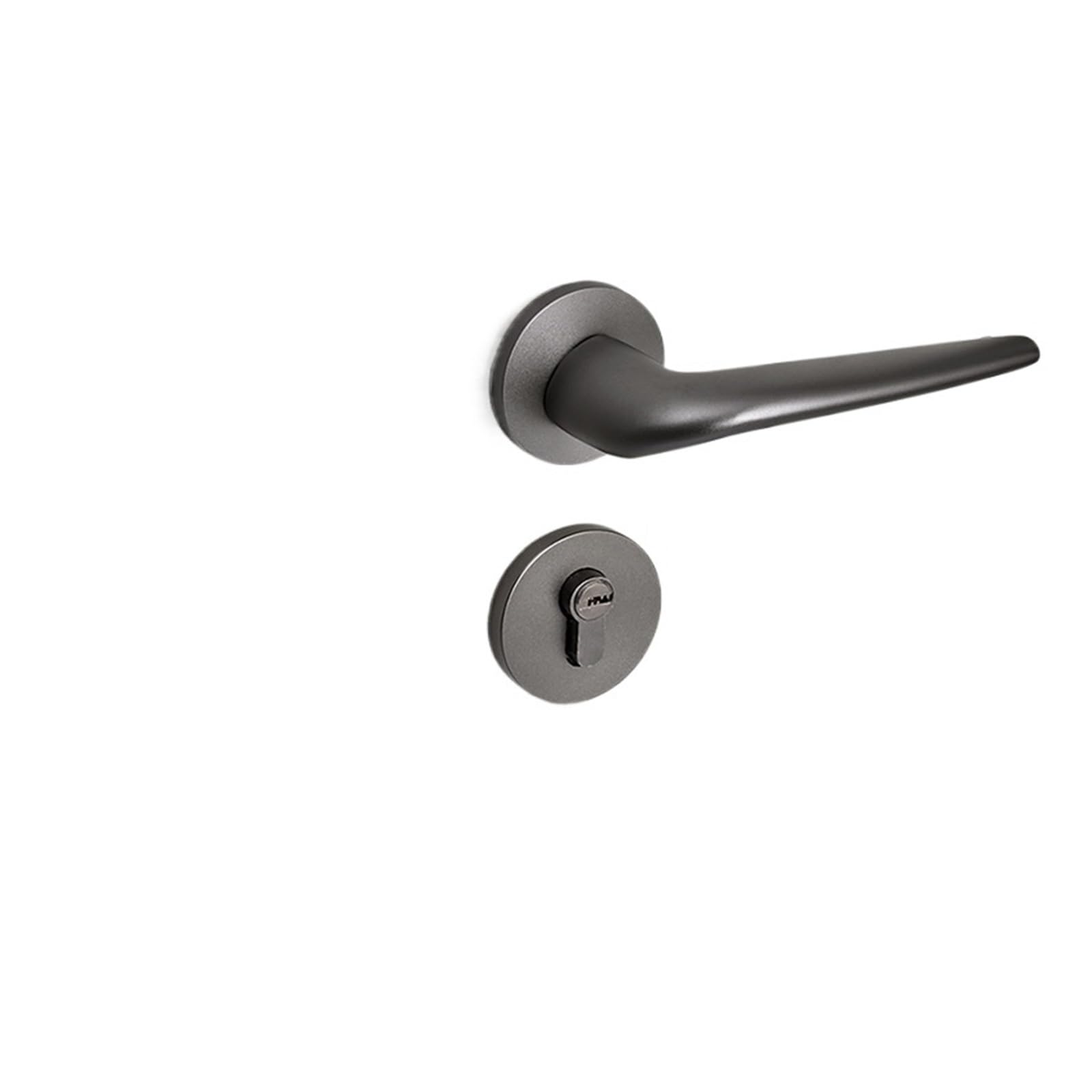 NYRXRYTCA Gray Door Lock Indoor Bedroom Door Lock Bathroom Wooden Door Handle Simple Split Lock Magnetic Silent Lock(E type silent door lock)