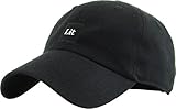KBSV-037 BLK Lit Patch Dad Hat Baseball Cap Polo Style Adjustable