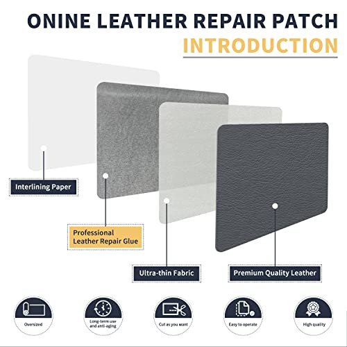image for ONine Leather Repair Patch，Leather Repair Tape, 12 x 48 inches Leath