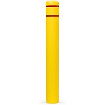 BESEA Blue Bollard Cover,Fits 4Diameter Posts 46Height, Heavy-Duty Bollard Protector Sleeve for Parking Lots & Warehouses, High-Visibility Protective Post Cover, Impact & Scratch Resistant