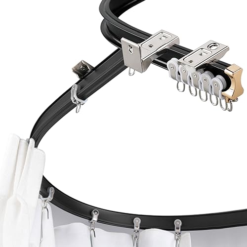 Tringle à rideau flexible aluminium pour fenêtre de douche - 2