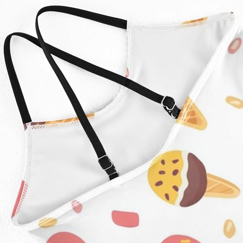 Yuiboo Girl Swimsuit Kids Bathing Suit Girl Swimsuits for Teen Girls Beach Swimwear Ice Cream4