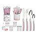 Set di posate rosa acciaio inossidabile PS (16 pezzi)