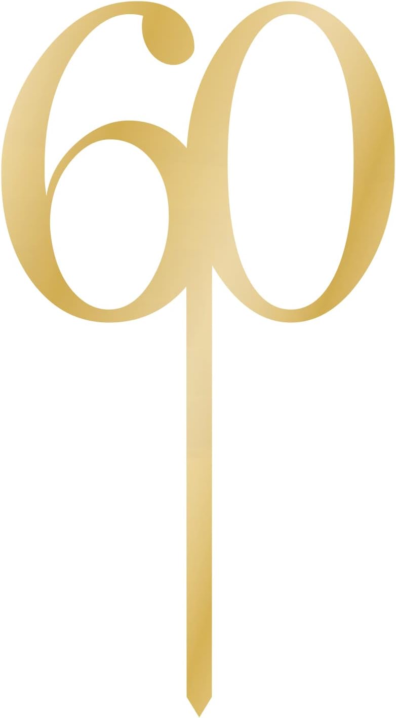 Amscan 9913796 Sparkling Celeb 60 Cake Topper