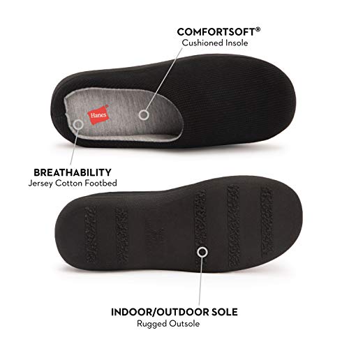 Hanes Women's Soft Waffle Knit Clog Slippers with Indoor/Outdoor Sole2