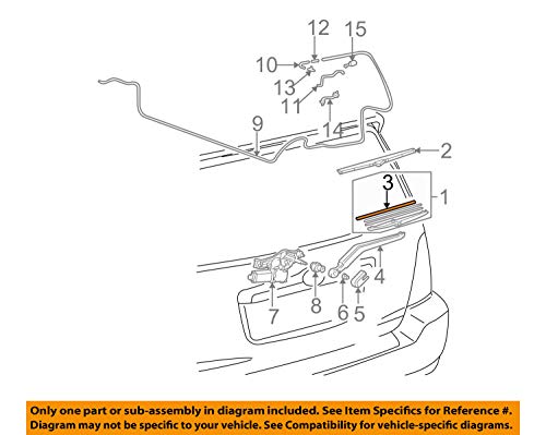 Toyota Genuine Rubber Windshield Wiper Blade Insert