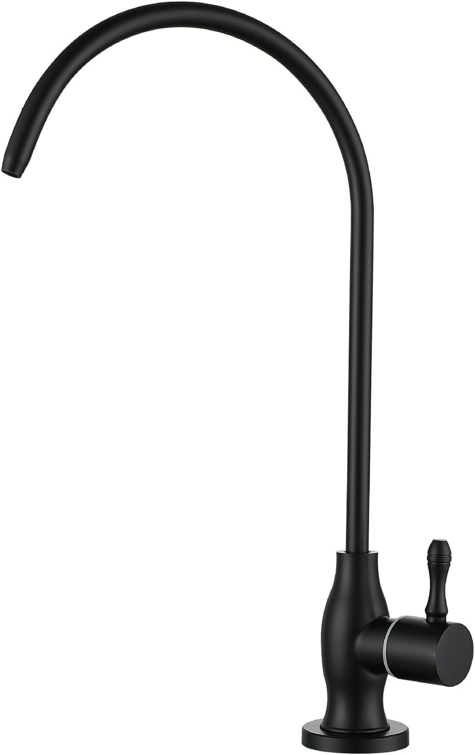 Robinet d'eau potable en acier inoxydable 1/4 black au design contemporain