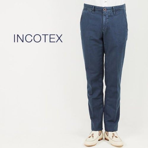 Amazon | ネイビー（C75） 30 INCOTEX インコテックス メンズ コットンパンツ 1ST603 90602 （ネイビー） |  ロングパンツ 通販