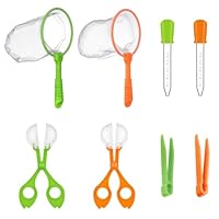 Insect Catcher Set,8pcs Bug Catcher for Kids,Insect Scissors Insect Catcher,Catching Tool,With Net,Insect Scissors,Tweezer,Toy for Adults and Children,For Nature Exploration Observation