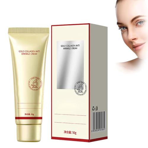 3PCS Crema al Collagene Coreana Dorata, Crema Viso Antirughe, Crema al Collagene Anti-rughe, Crema Idratante per il Viso, Idratazione Profonda Prolungata (1)