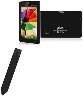 BoxWave Stylus Pouch Compatible with Plum Link Plus - Stylus PortaPouch, Stylus Holder Carrier Portable Self-Adhesive for Plum Link Plus - Jet Black