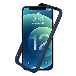 RhinoShield Bumper Case Compatible with [iPhone 12 Pro Max] | CrashGuard NX – Shock Absorbent Slim Design Protective Cover 3.5M / 11ft Drop Protection – Navy Blue