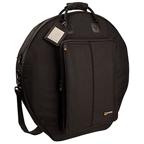 Protec Deluxe 24&rdquo; 6-Pack Cymbal Bag with Padded Dividers and Puncture Resistant Bottom
