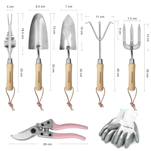 WORKPRO 8 in 1 Tuingereedschapset - Afbeelding 4