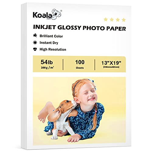 Koala glossy inkjet photo paper 13x19 100 sheets 200gsm