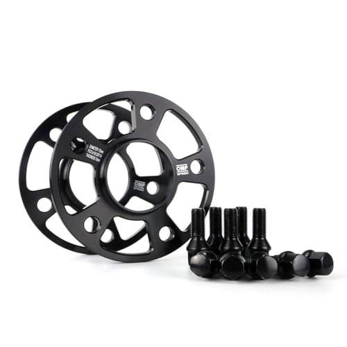 OMP Speed Juego de 2 Separadores Doble Centrado/Doble Fijación Grosor: 10mm PCD: 5x130 CB: 71.6 OD: 170 Tornillo x10 M14x1.5 Negro Aluminio - OMPS09051001