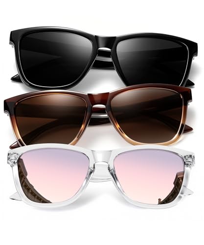 KALIYADI Womens-Sunglasses Polarized Sunglasses-Womens Trendy: Retro Sun Glasses with UV Protection for Travel Driving - Main Image