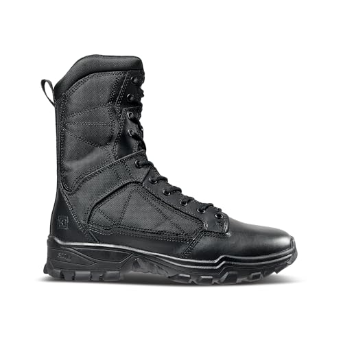 Image of 5.11 Tactical Men's Fast-Tac 8″ Boot - Cushioned Tactical Duty Boot with Slip-Resistant Sole, Black, Style 12387