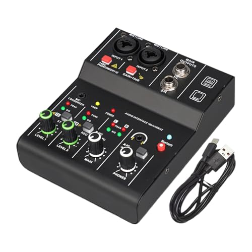 【Leggero e portatile】: questo mixer audio è leggero e facile da trasportare, rendendolo comodo per l'uso in movimento senza compromettere la funzionalità