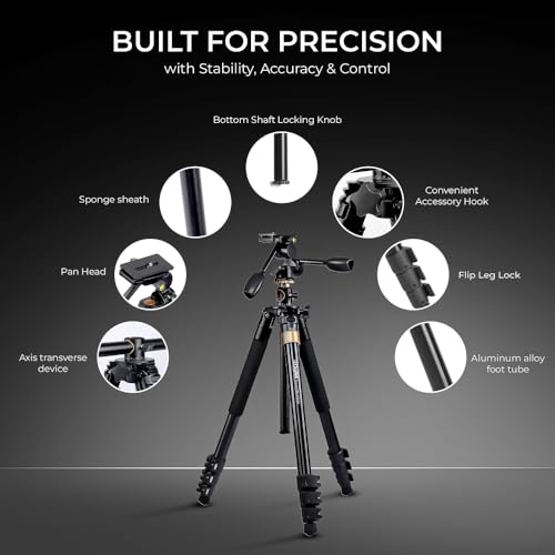 Buy Digitek DTR-620 BH Tripod Stand, Compatible with DPTR-605 VD, Stable Camera Tripod for Photography & Videography, Portable Design for DSLR, Video Cameras & Accessories Online at Low Prices in India - Amazon.in - Image 4