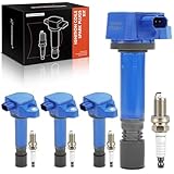 A-Premium (Blue) Set of 8 Ignition Coil Pack and Iridium Spark Plugs Compatible with Honda Civic 2006-2011 1.8L, Replace# 30520RNAA01, 099700101