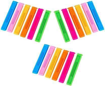 Jamboree Plastic Bag Pouch Sealing Clips 18 pcs Manual Vacuum Bag Sealer-image-37