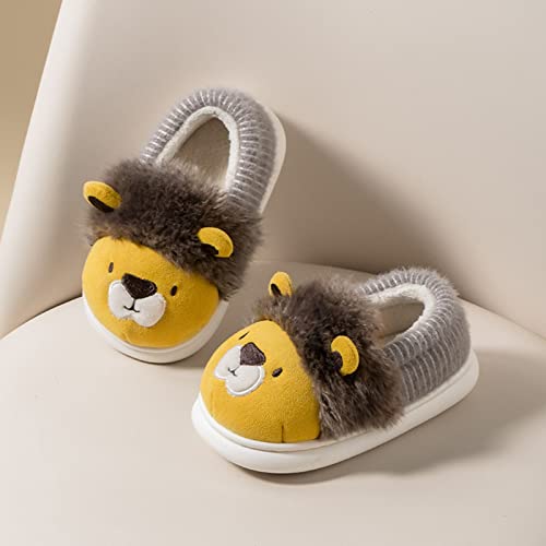 Kid Slipper Boy Girls Boys Home Slippers Warm Cartoon House Slippers For Toddler Lined Big Kid Slippers Size 43